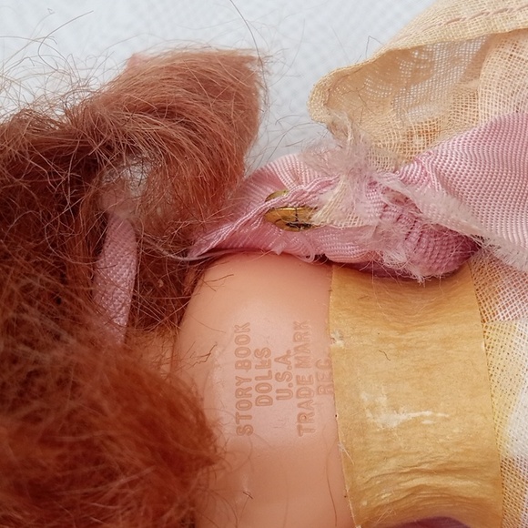 Collectible Vintage Storybook Doll Plastic Sleepy Eyes Pink #2 - Picture 14 of 16